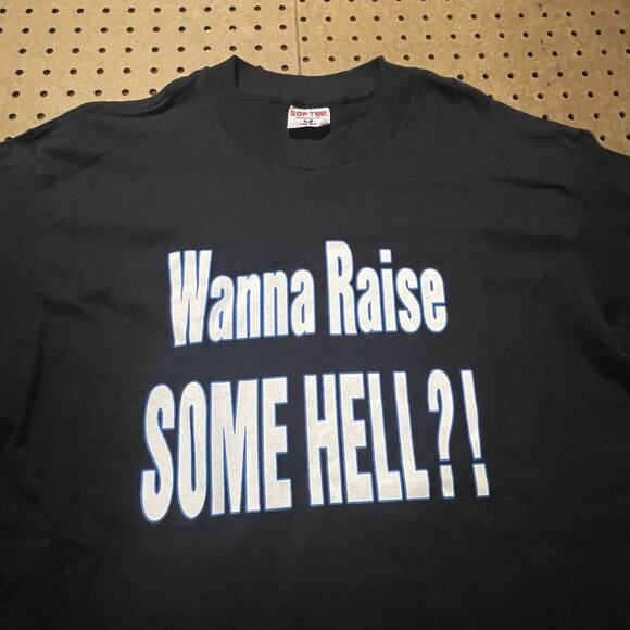 VTG Stone Cold Steve Austin T Shirt Mens Large Black USA Skull Hell Yeah WWF New - Picture 4 of 14